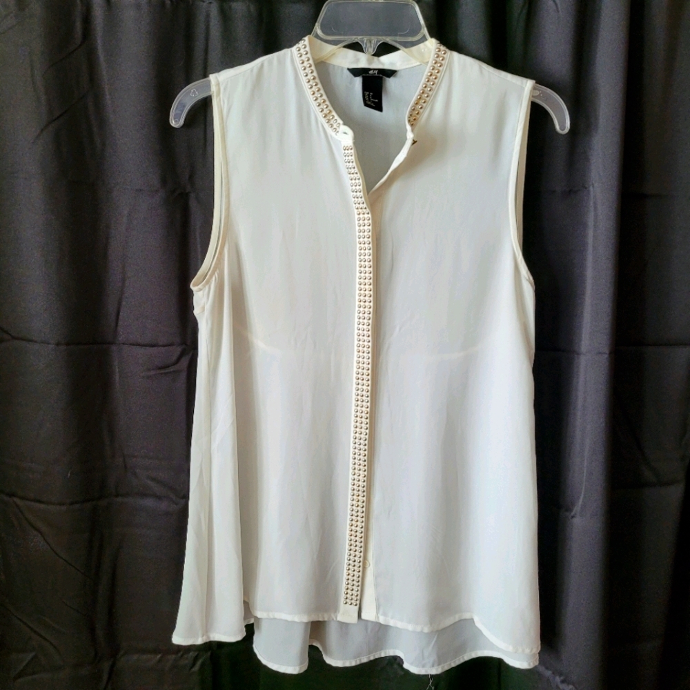 Cream/white H&M blouse